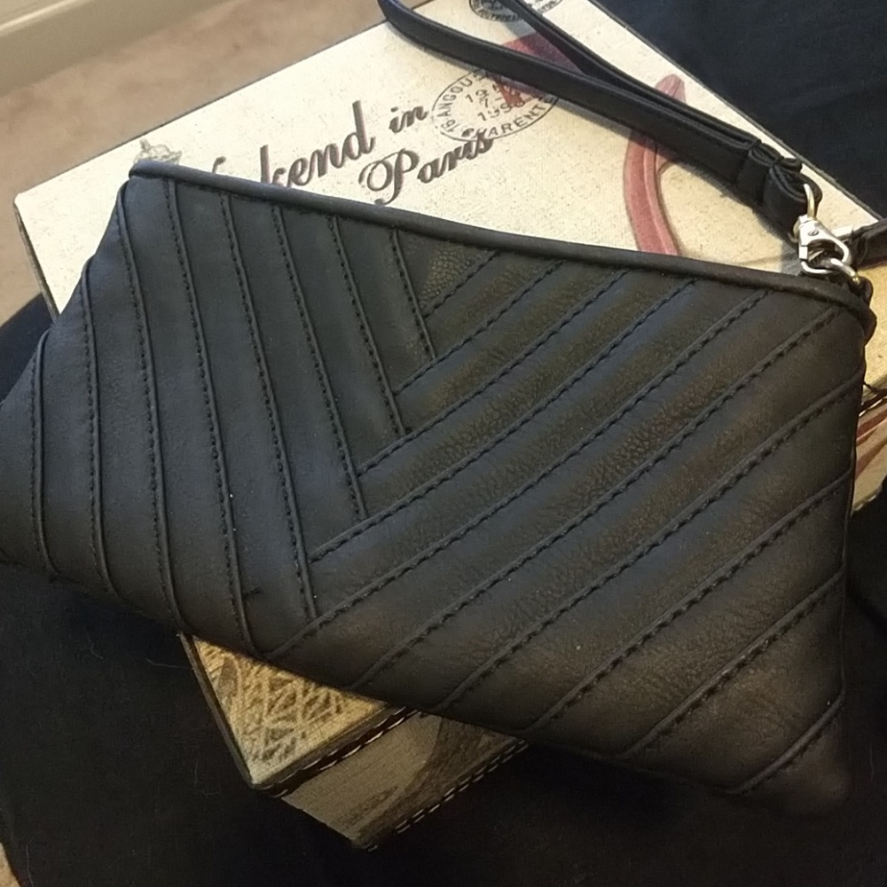 Black Wristlet Bag (large wristlet)